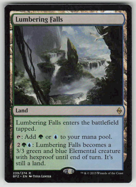 2015 Battle for Zendikar 239 Lumbering Falls