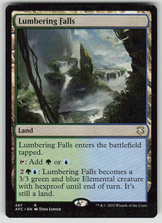 2021 Forgotten Realms Commander 247 Lumbering Falls
