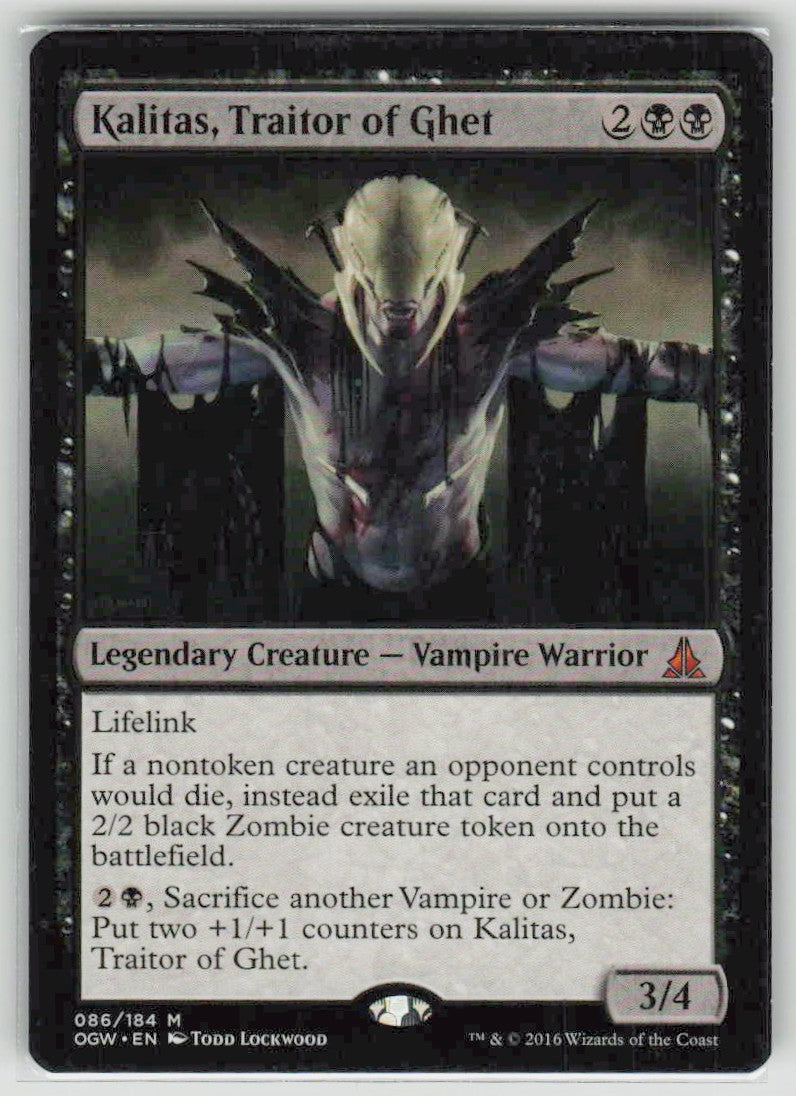 2016 Oath of the Gatewatch 86 Kalitas, Traitor of Ghet