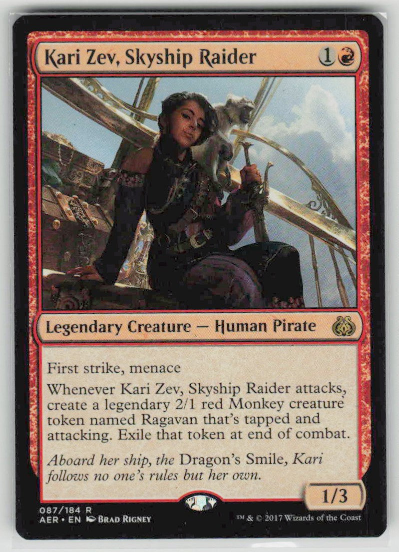 2017 Aether Revolt 87 Kari Zev, Skyship Raider