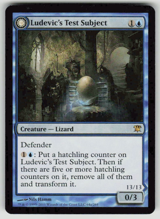 2011 Innistrad 64 Ludevic's Test Subject // Ludevic's Abomination