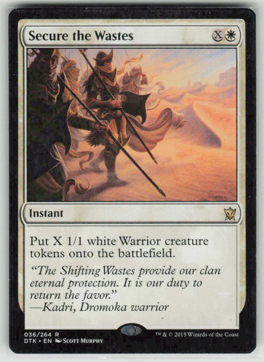2015 Dragons of Tarkir 36 Secure the Wastes