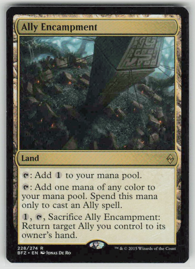 2015 Battle for Zendikar 228 Ally Encampment