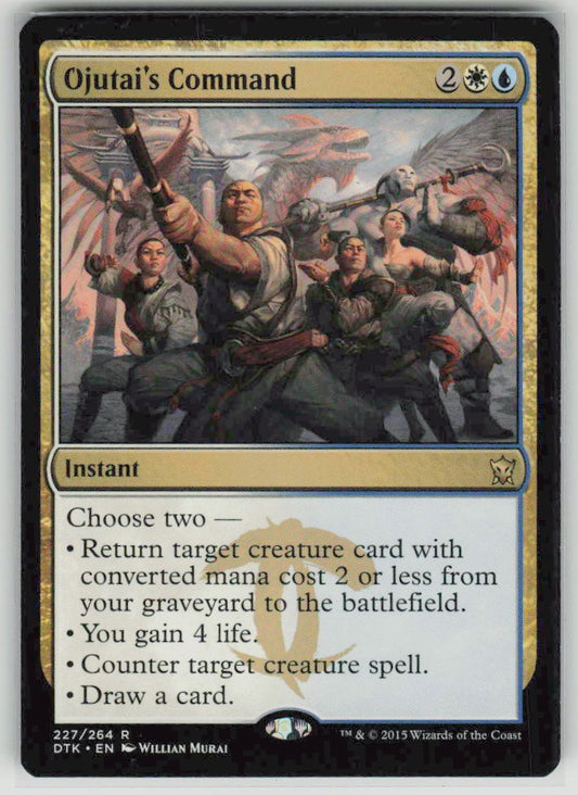 2015 Dragons of Tarkir 227 Ojutai's Command