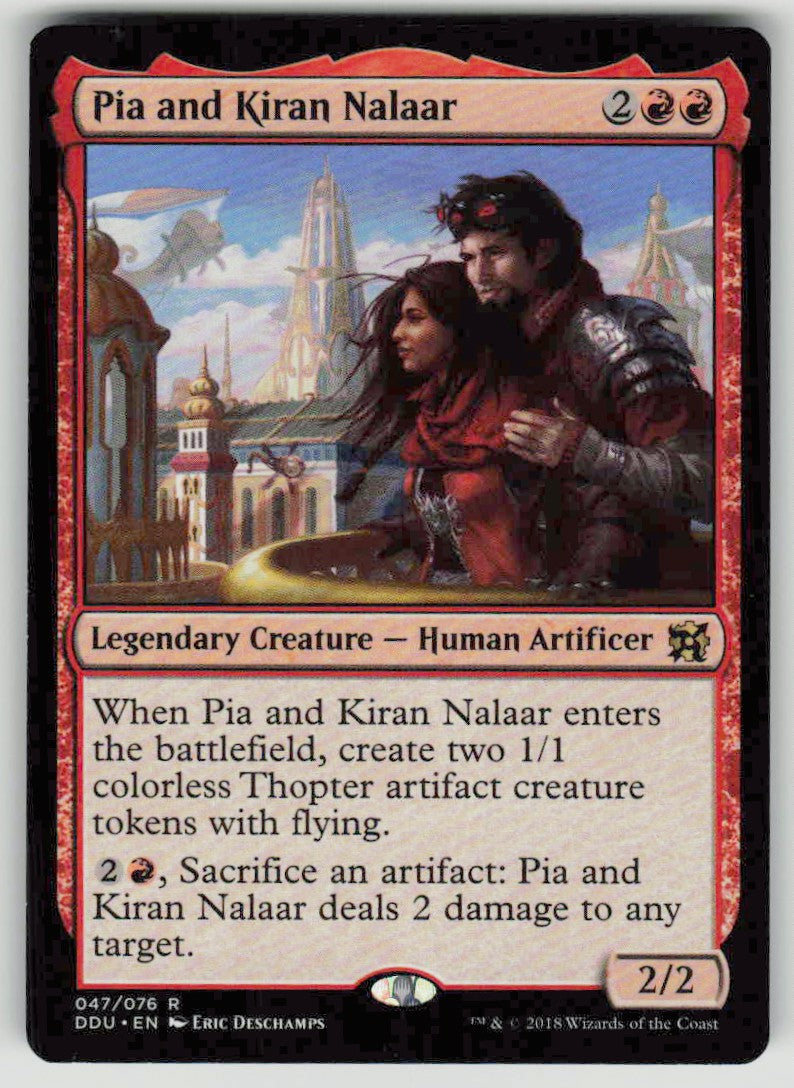 2018 Duel Decks: Elves vs. Inventors 47 Pia and Kiran Nalaar