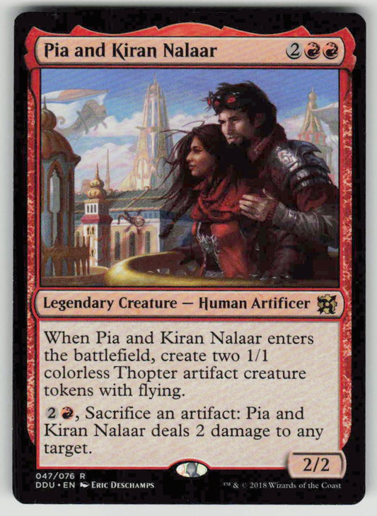 2018 Duel Decks: Elves vs. Inventors 47 Pia and Kiran Nalaar