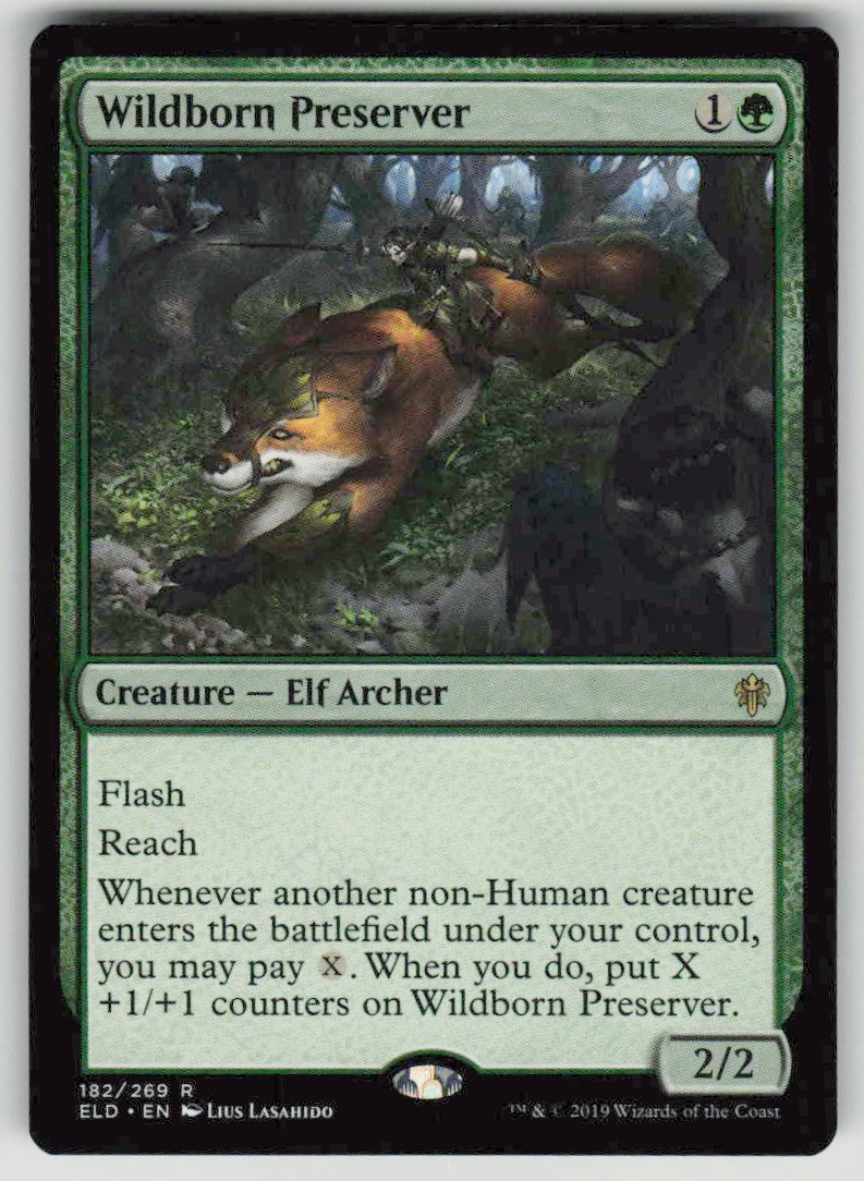 2019 Throne of Eldraine 182 Wildborn Preserver