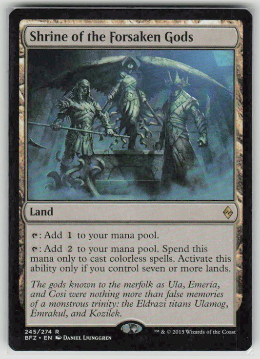 2015 Battle for Zendikar 245 Shrine of the Forsaken Gods