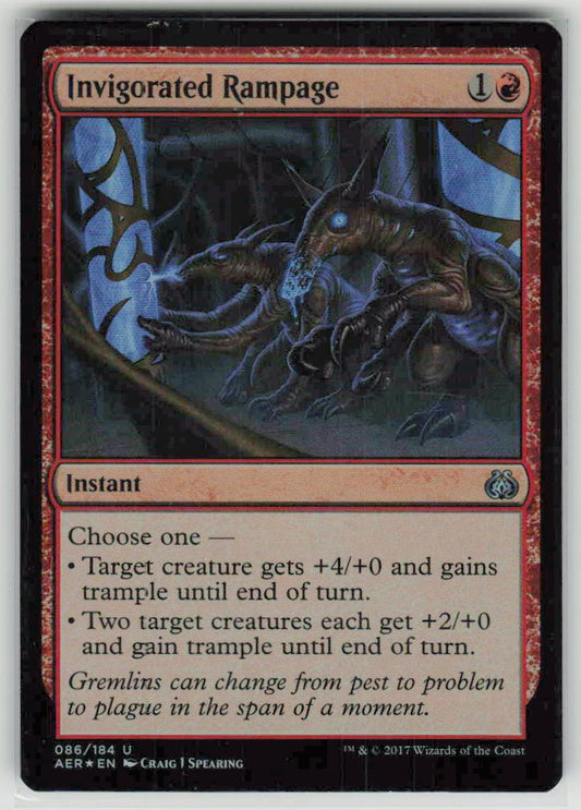 2017 Aether Revolt 86 Invigorated Rampage