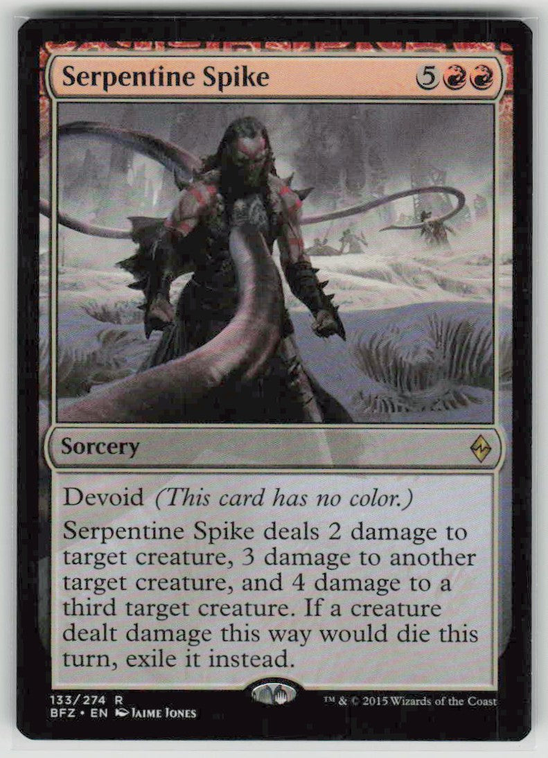 2015 Battle for Zendikar 133 Serpentine Spike