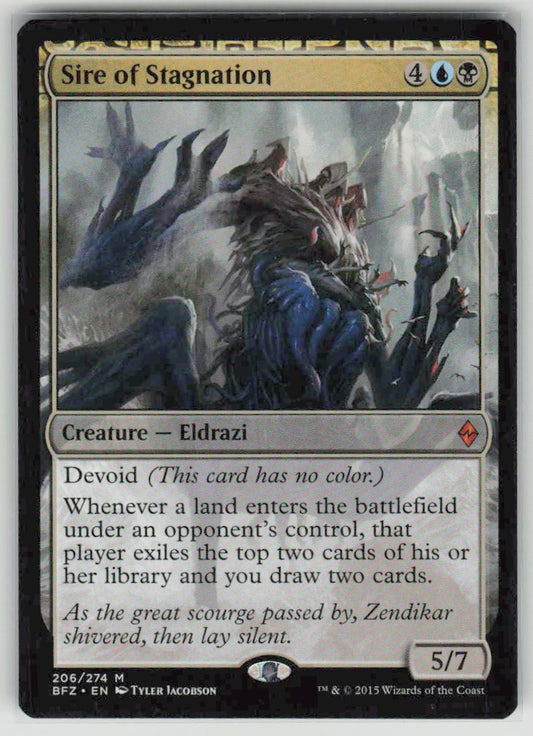 2015 Battle for Zendikar 206 Sire of Stagnation