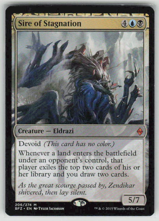 2015 Battle for Zendikar 206 Sire of Stagnation