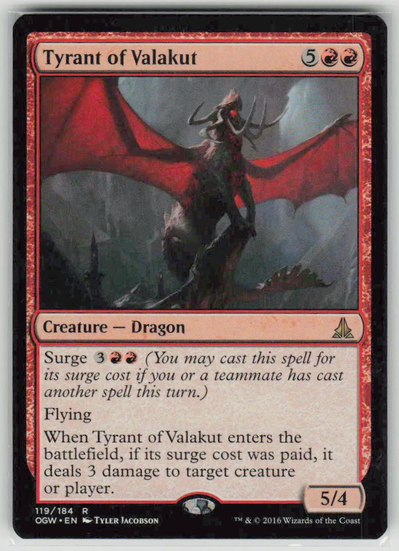 2016 Oath of the Gatewatch Promos 119 Tyrant of Valakut