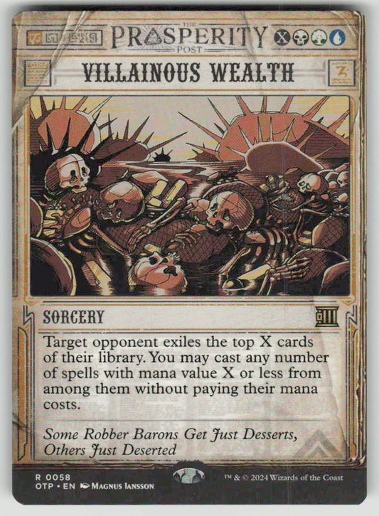 2024 Breaking News 58 Villainous Wealth