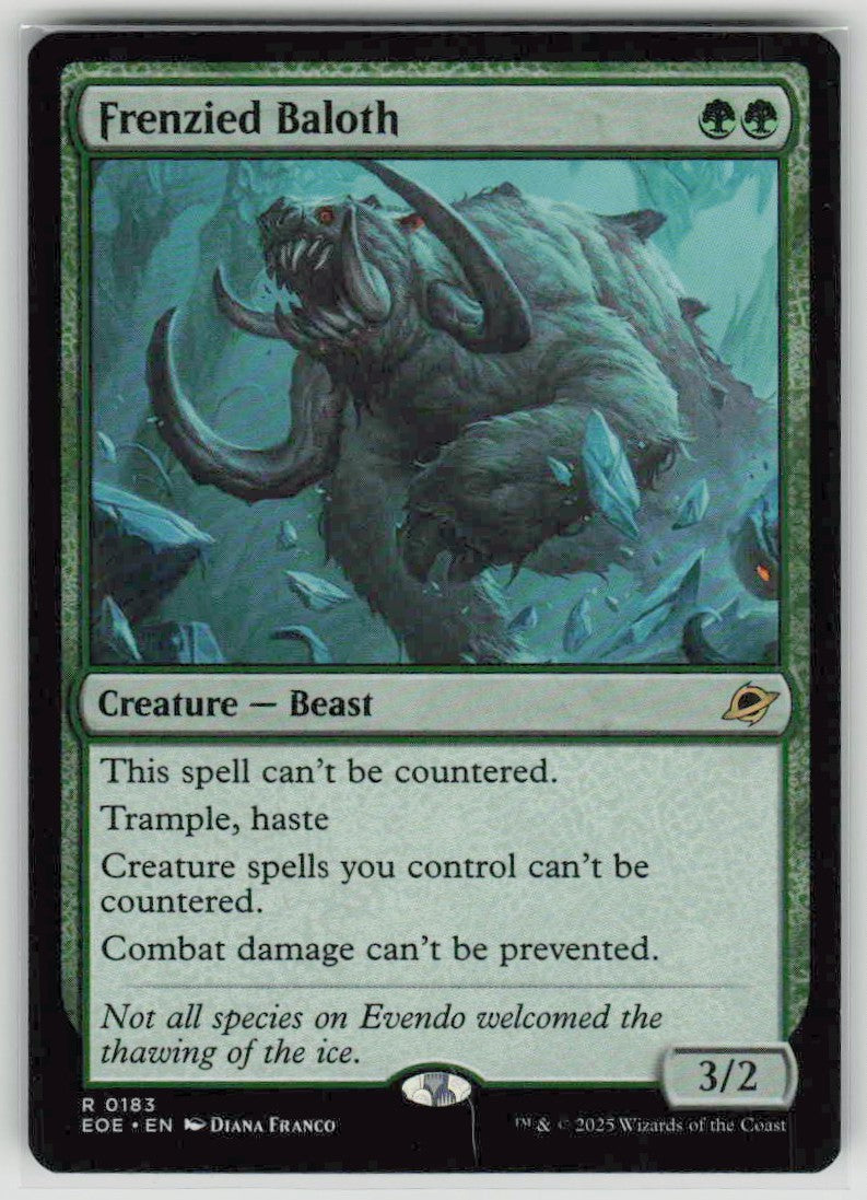 2025 Edge of Eternities 183 Frenzied Baloth