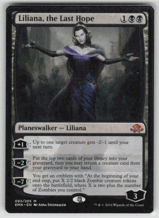 2016 Eldritch Moon 93 Liliana, the Last Hope