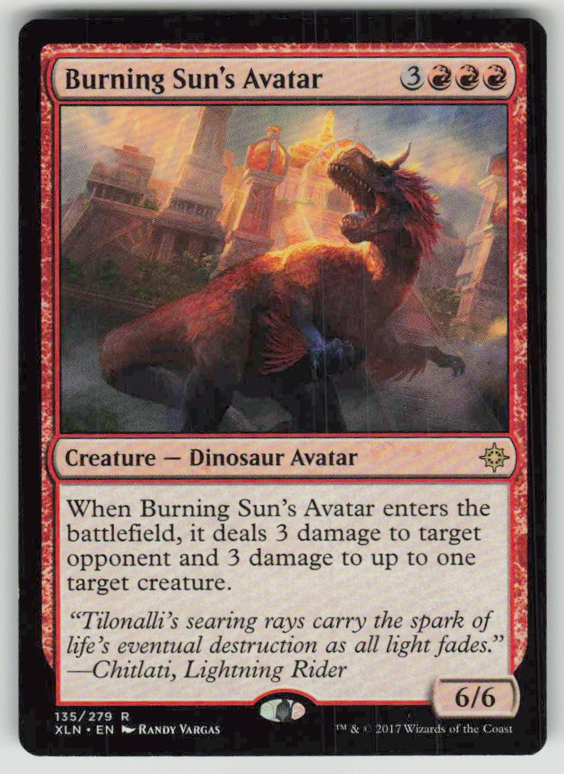 2017 Ixalan 135 Burning Sun's Avatar