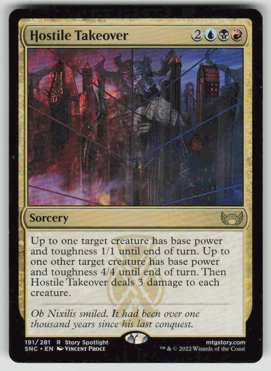 2022 Streets of New Capenna 191 Hostile Takeover