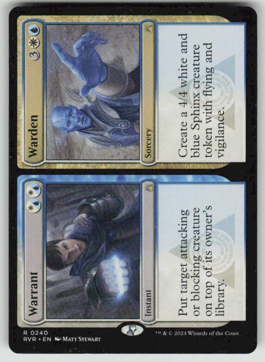 2024 Ravnica Remastered 240 Warrant // Warden