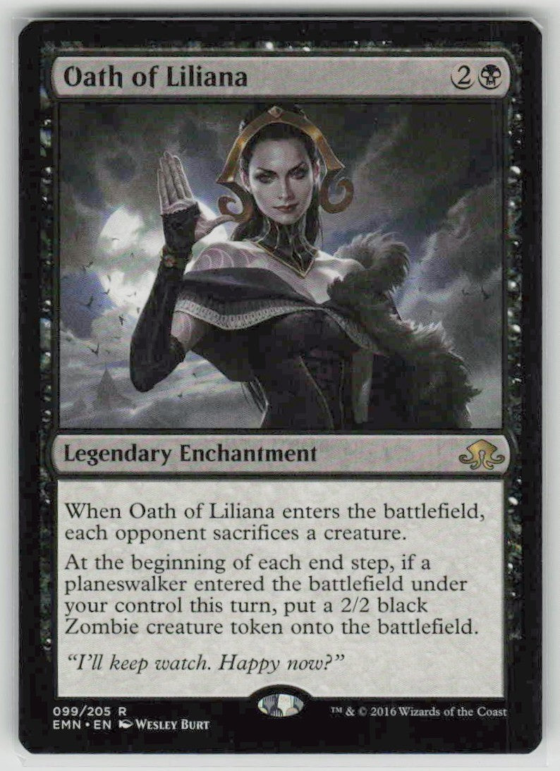 2016 Eldritch Moon 99 Oath of Liliana