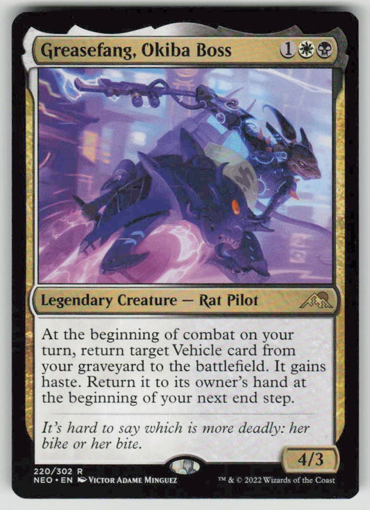 2022 Kamigawa: Neon Dynasty 220 Greasefang, Okiba Boss