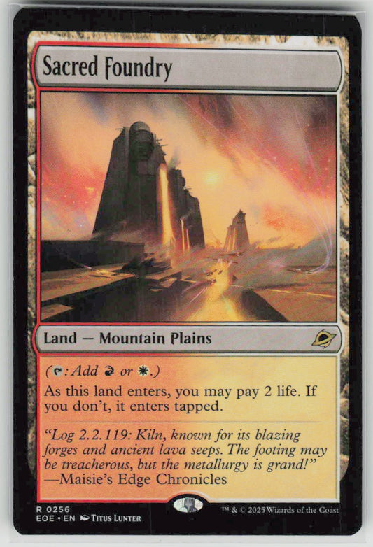 2025 Edge of Eternities 256 Sacred Foundry