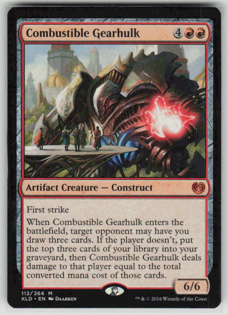 2016 Kaladesh 112 Combustible Gearhulk