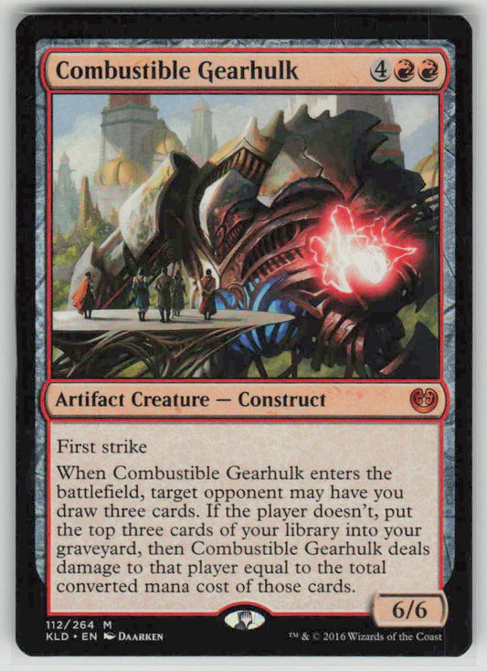2016 Kaladesh 112 Combustible Gearhulk