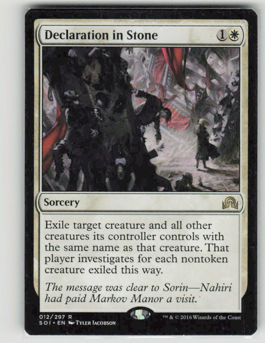 2016 Shadows over Innistrad 12 Declaration in Stone