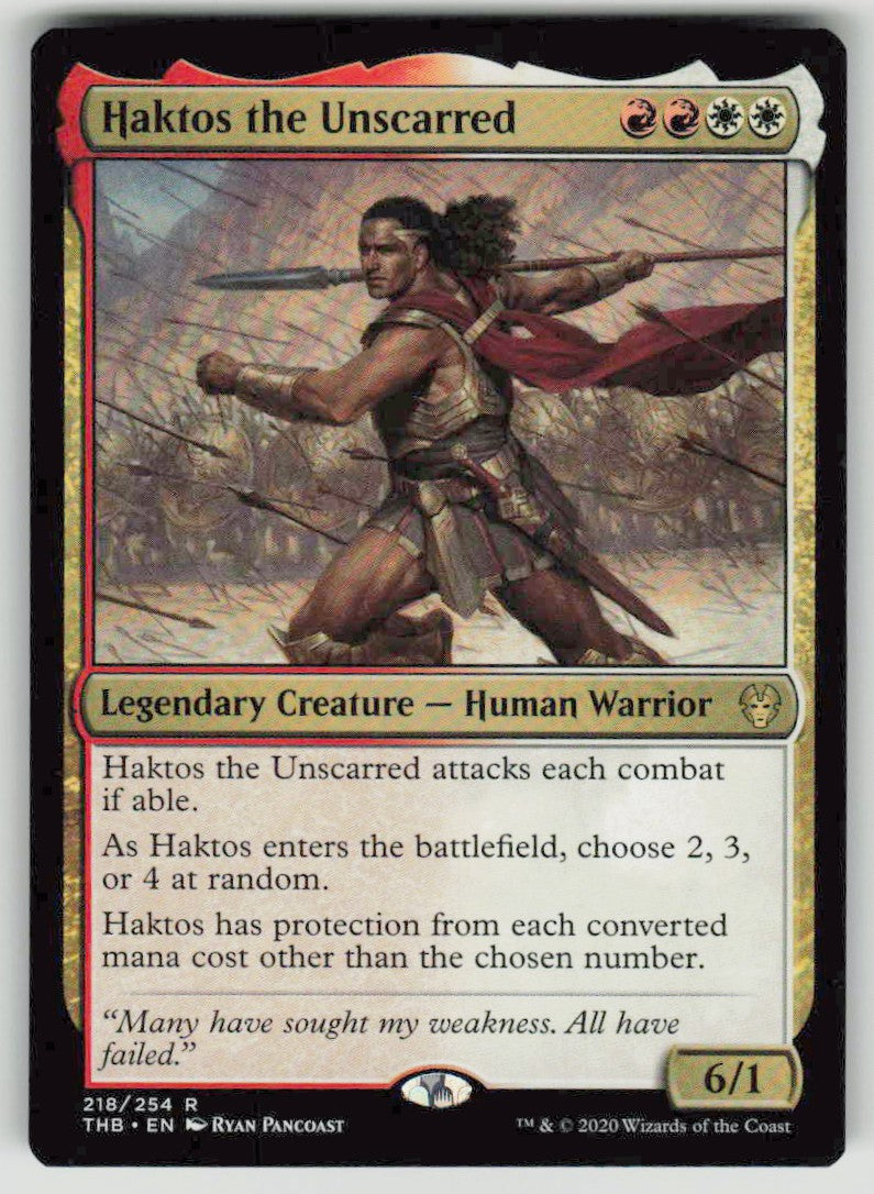 2020 Theros Beyond Death 218 Haktos the Unscarred
