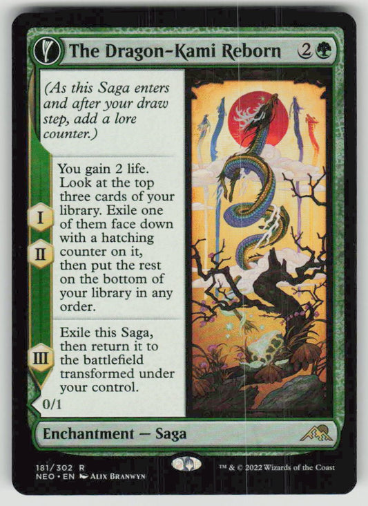 2022 Kamigawa: Neon Dynasty 181 The Dragon-Kami Reborn // Dragon-Kami's Egg