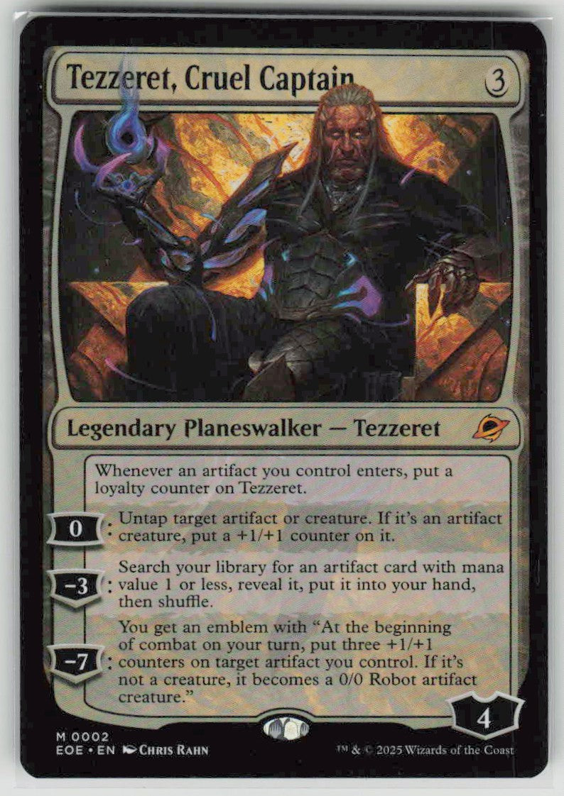2025 Edge of Eternities 2 Tezzeret, Cruel Captain