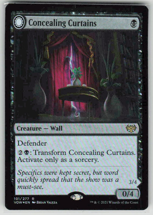 2021 Innistrad: Crimson Vow 101 Concealing Curtains // Revealing Eye