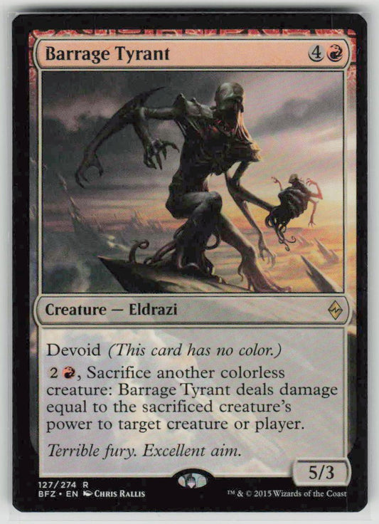 2015 Battle for Zendikar 127 Barrage Tyrant