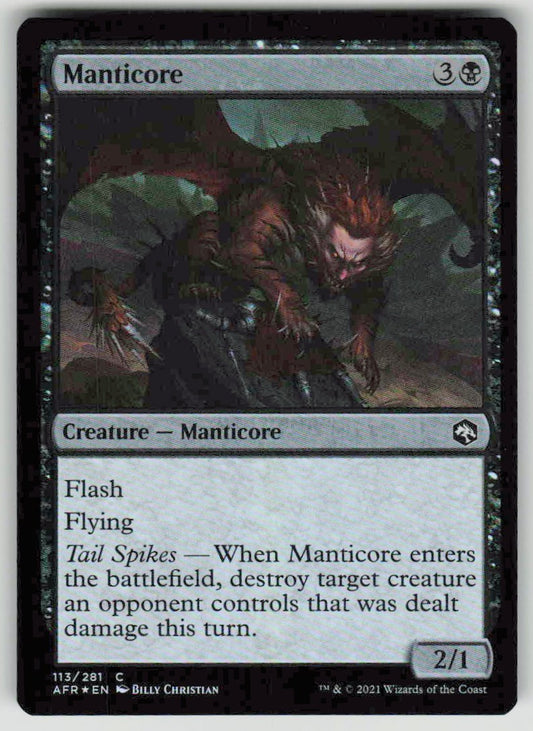 2021 Adventures in the Forgotten Realms 113 Manticore