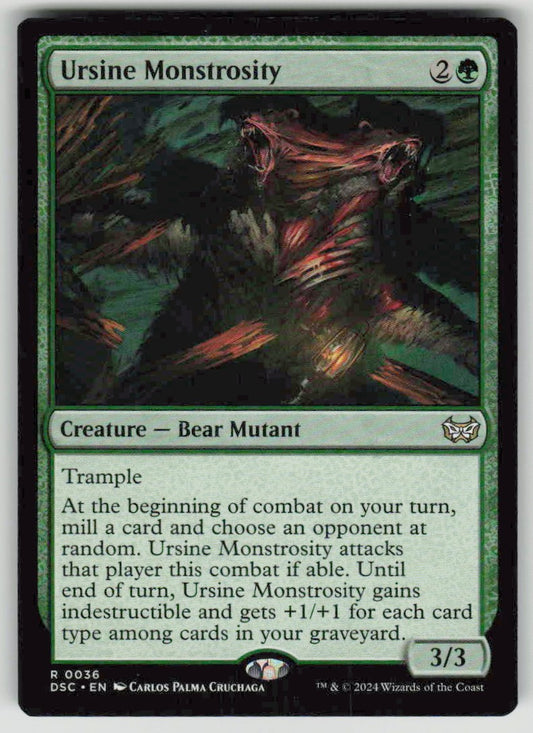 2024 Duskmourn: House of Horror Commander 36 Ursine Monstrosity