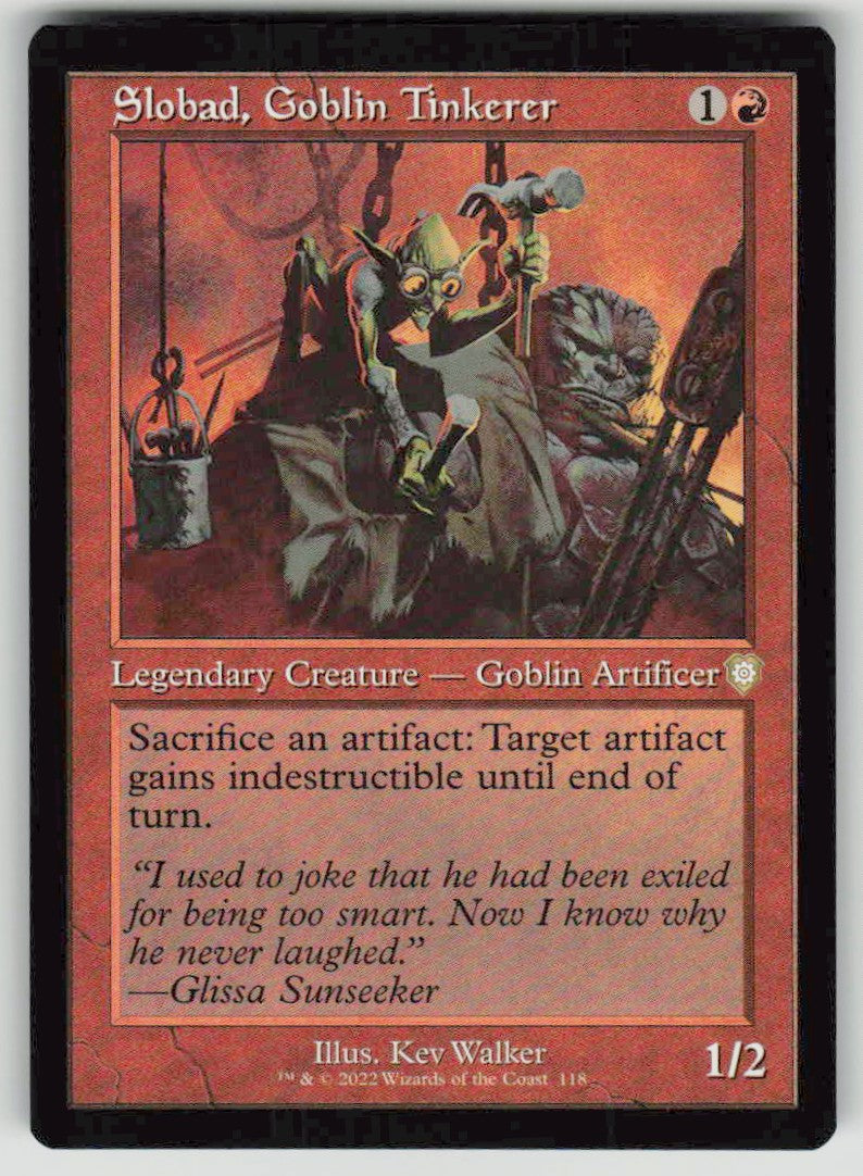 2022 The Brothers' War Commander 118 Slobad, Goblin Tinkerer