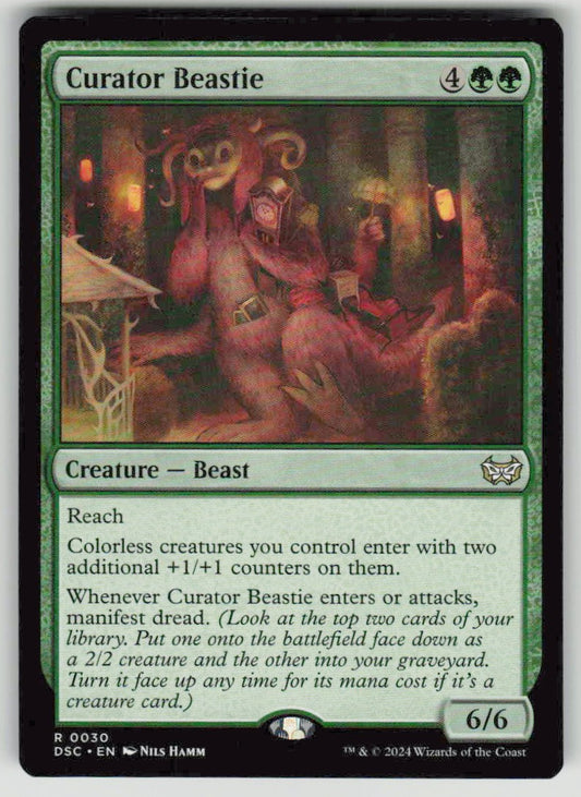 2024 Duskmourn: House of Horror Commander 30 Curator Beastie