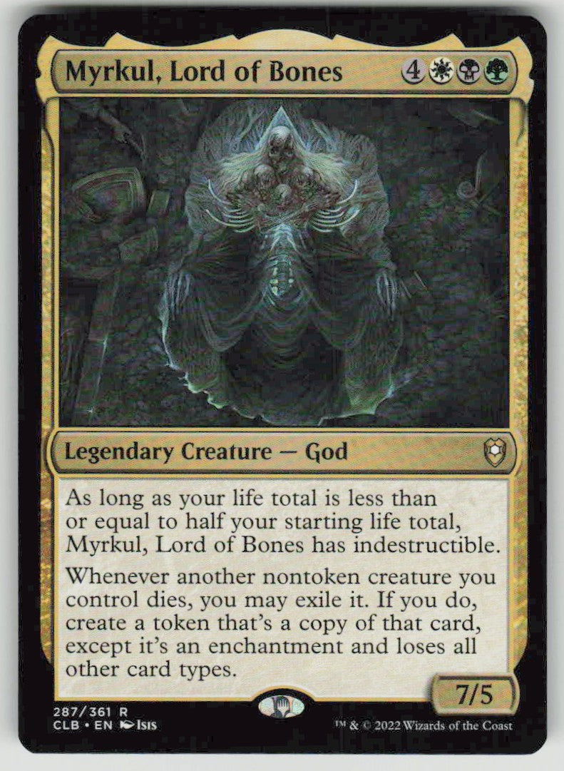 2022 Commander Legends: Battle for Baldur's Gate 287 Myrkul, Lord of Bones