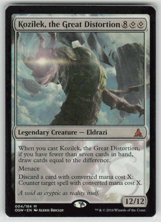 2016 Oath of the Gatewatch 4 Kozilek, the Great Distortion