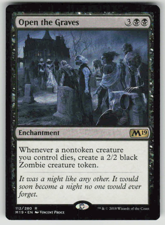 2018 Core Set 2019 112 Open the Graves