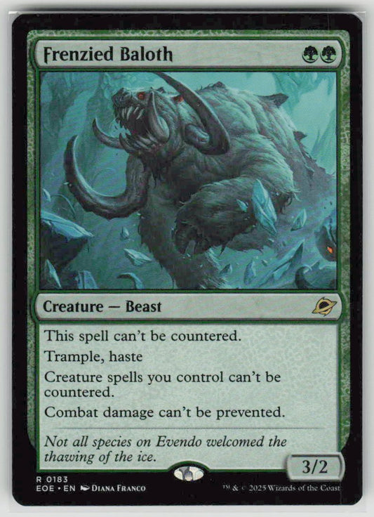 2025 Edge of Eternities 183 Frenzied Baloth