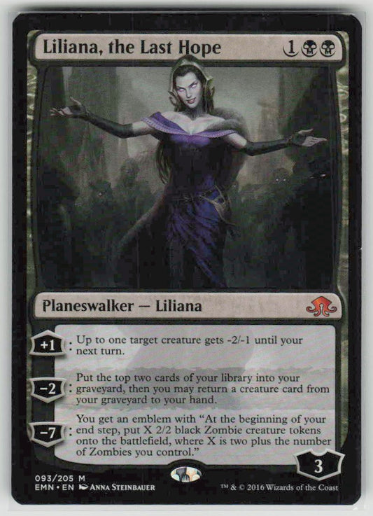 2016 Eldritch Moon 93 Liliana, the Last Hope