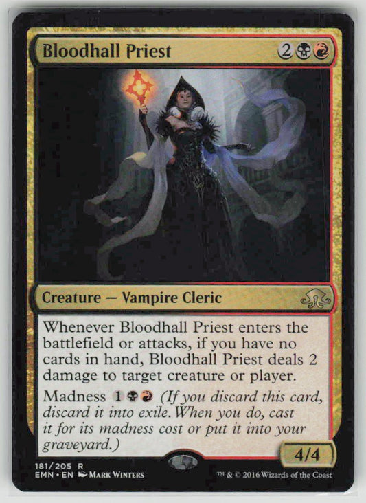 2016 Eldritch Moon 181 Bloodhall Priest