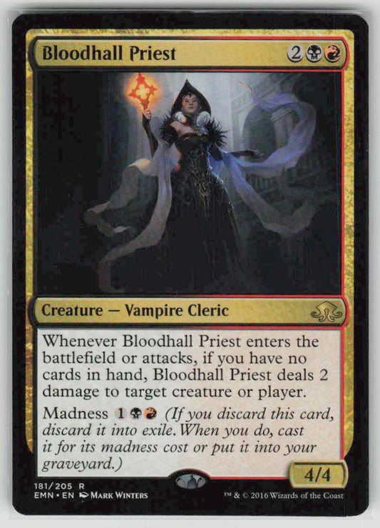 2016 Eldritch Moon 181 Bloodhall Priest