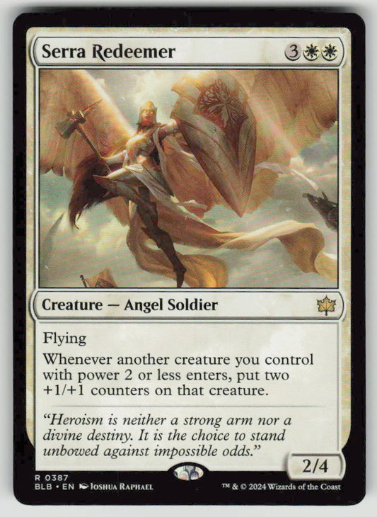 2024 Bloomburrow 387 Serra Redeemer