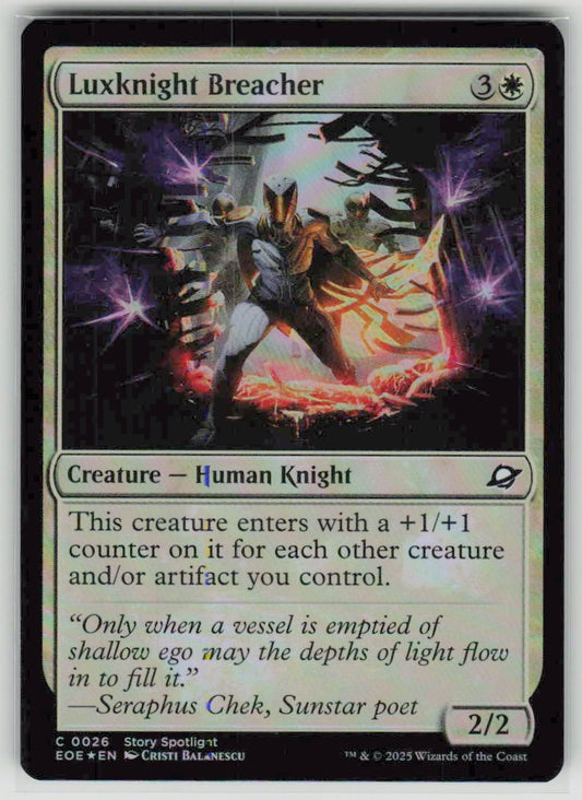 2025 Edge of Eternities 26 Luxknight Breacher