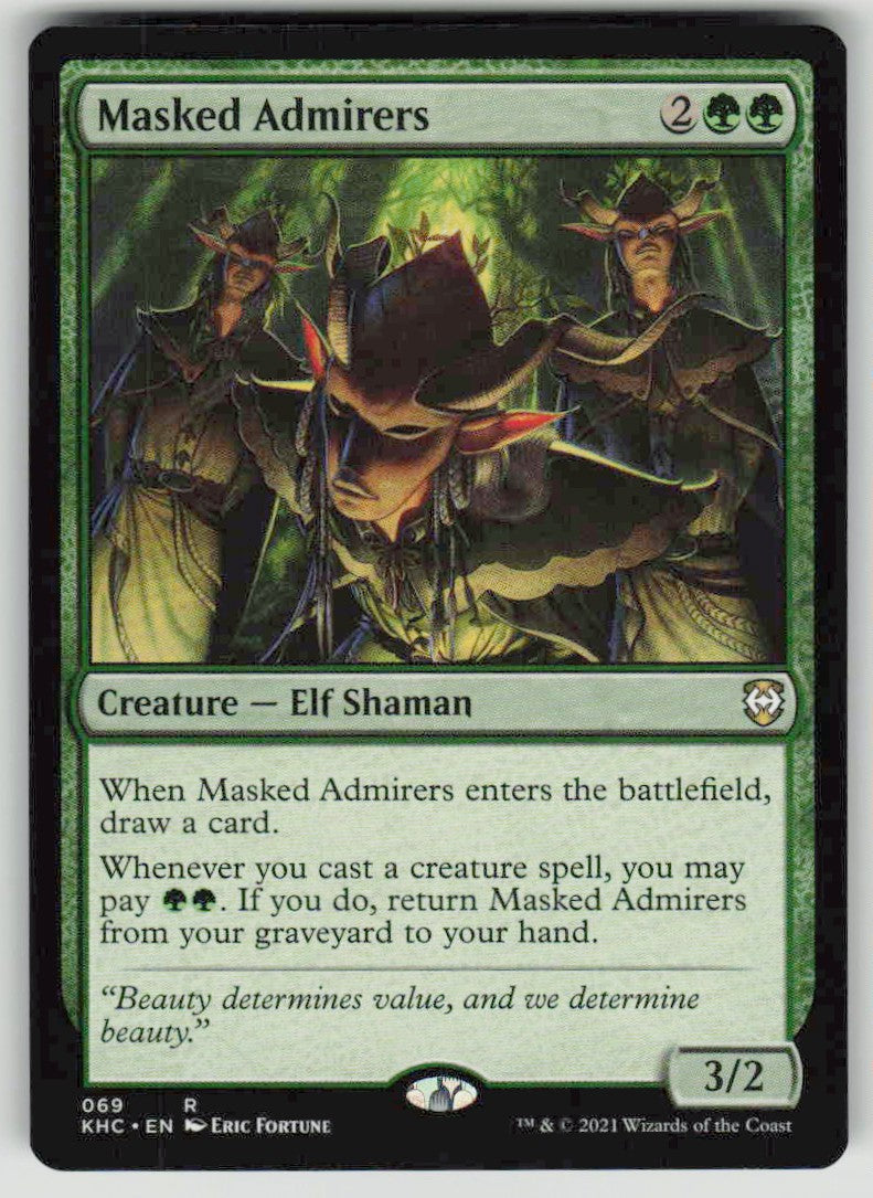 2021 Kaldheim Commander 69 Masked Admirers