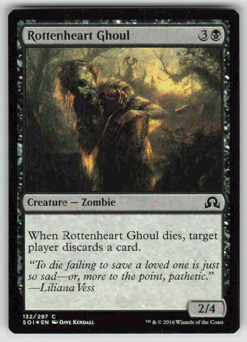 2016 Shadows over Innistrad 132 Rottenheart Ghoul