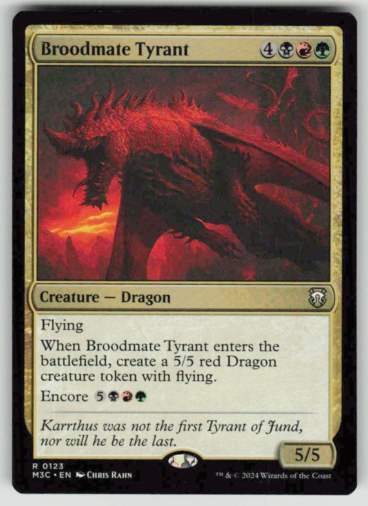 2024 Modern Horizons 3 Commander 123 Broodmate Tyrant
